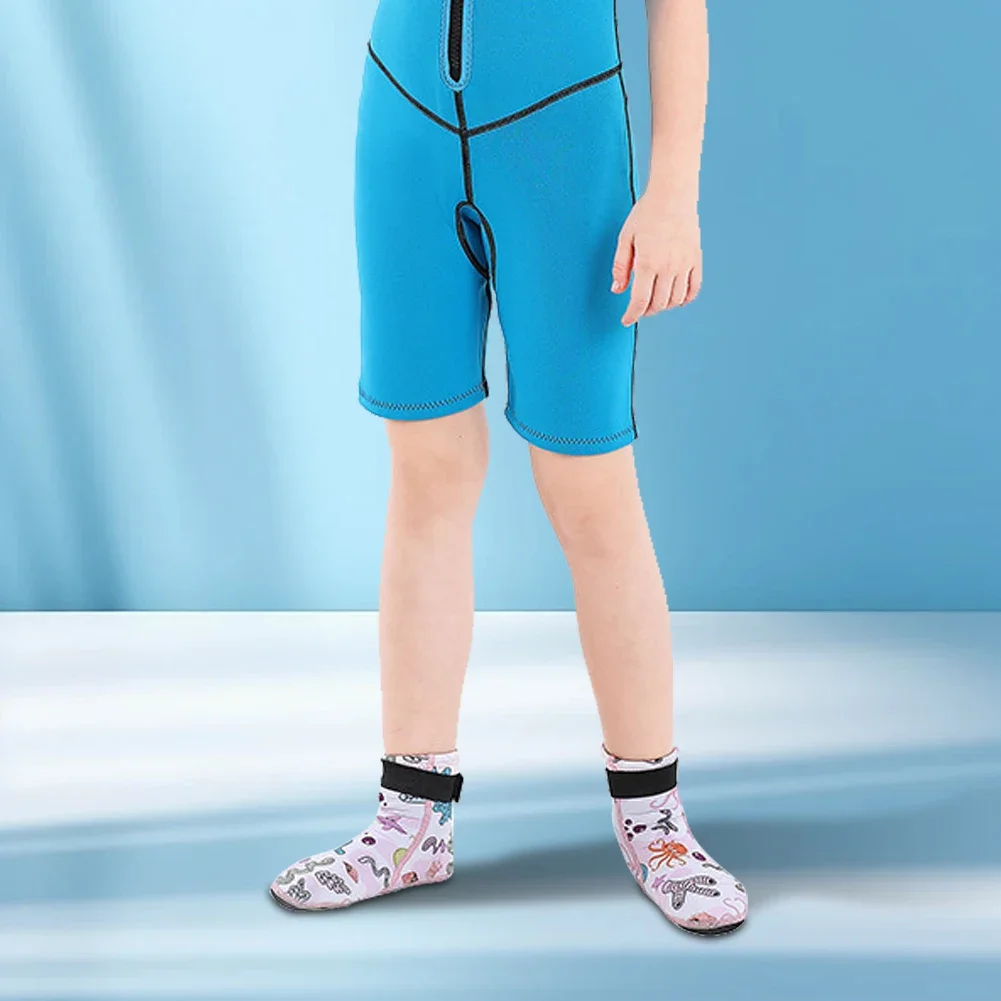 Kids Neoprene Water Socks Beach Socks Anti-slip Swimming Adjustable Toddlers Diving Keep Warm for Diving Surfing