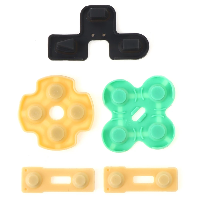 10 Pz/2 Set Pulsante Pad Contatto In Gomma Conduttiva D-Pad Ps2 Colla Conduttiva Siamesi Per Controller Sony Ps2