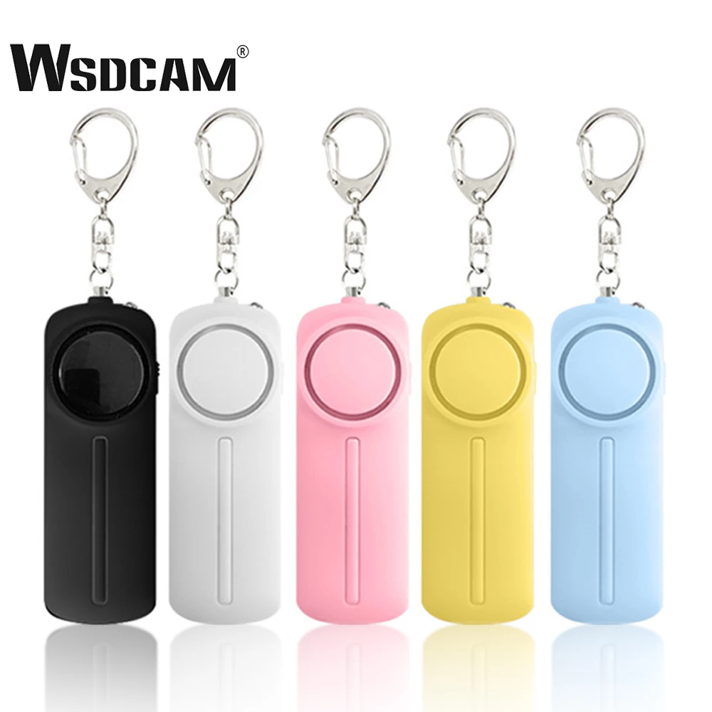 

Wsdcam 130dB Self Defense Device With LED Mini Armases Defensa Personal Alarm Siren Keychain SOS Emergency Alarm For Women