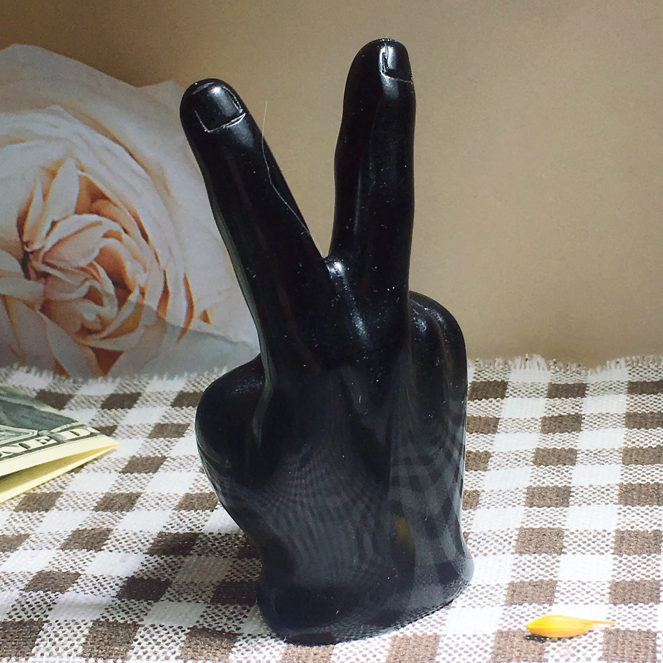 Black Obsidian Finger 2555