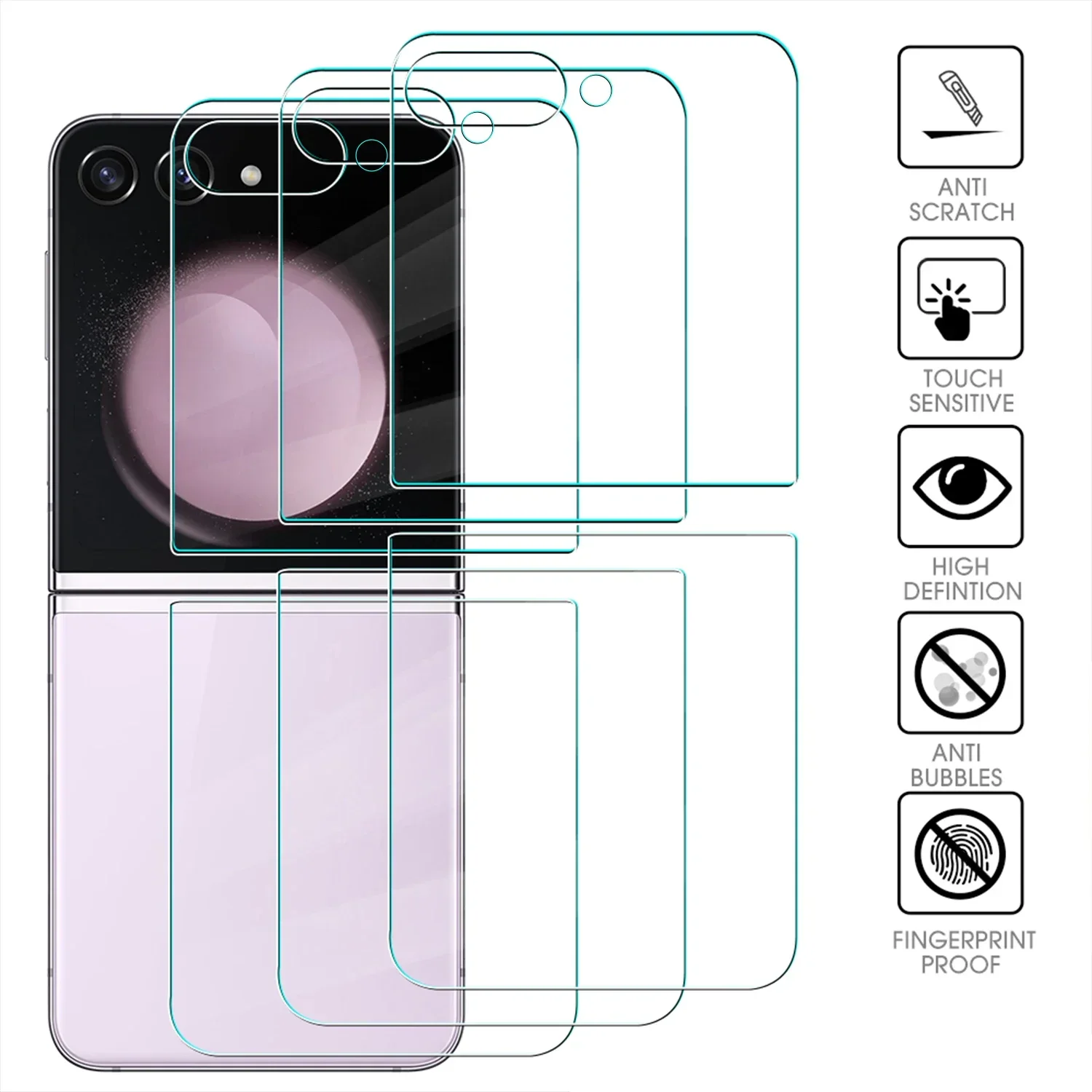 Premium Thin Tempered Glass Front Screen Protector - Hard Anti-Scratch Protective Cover
