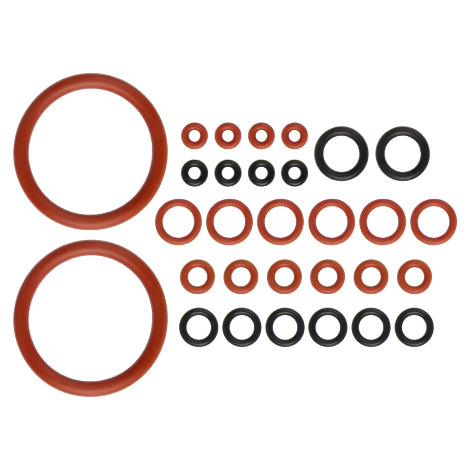 Coffee Machine Valve Seal Filler Replacement Seals O-ring 30-piece Set Easy Installation High Temperature Resistance