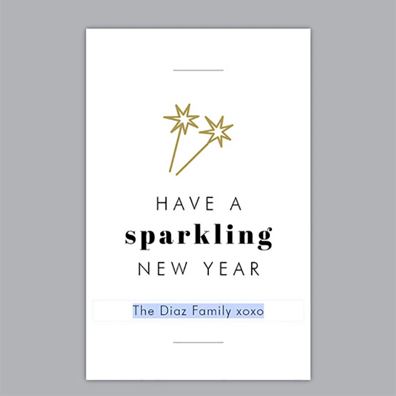 Personalized New Year Firework Stick Tags Happy New Year Firework Stick Tags Year's Eve Party Favors