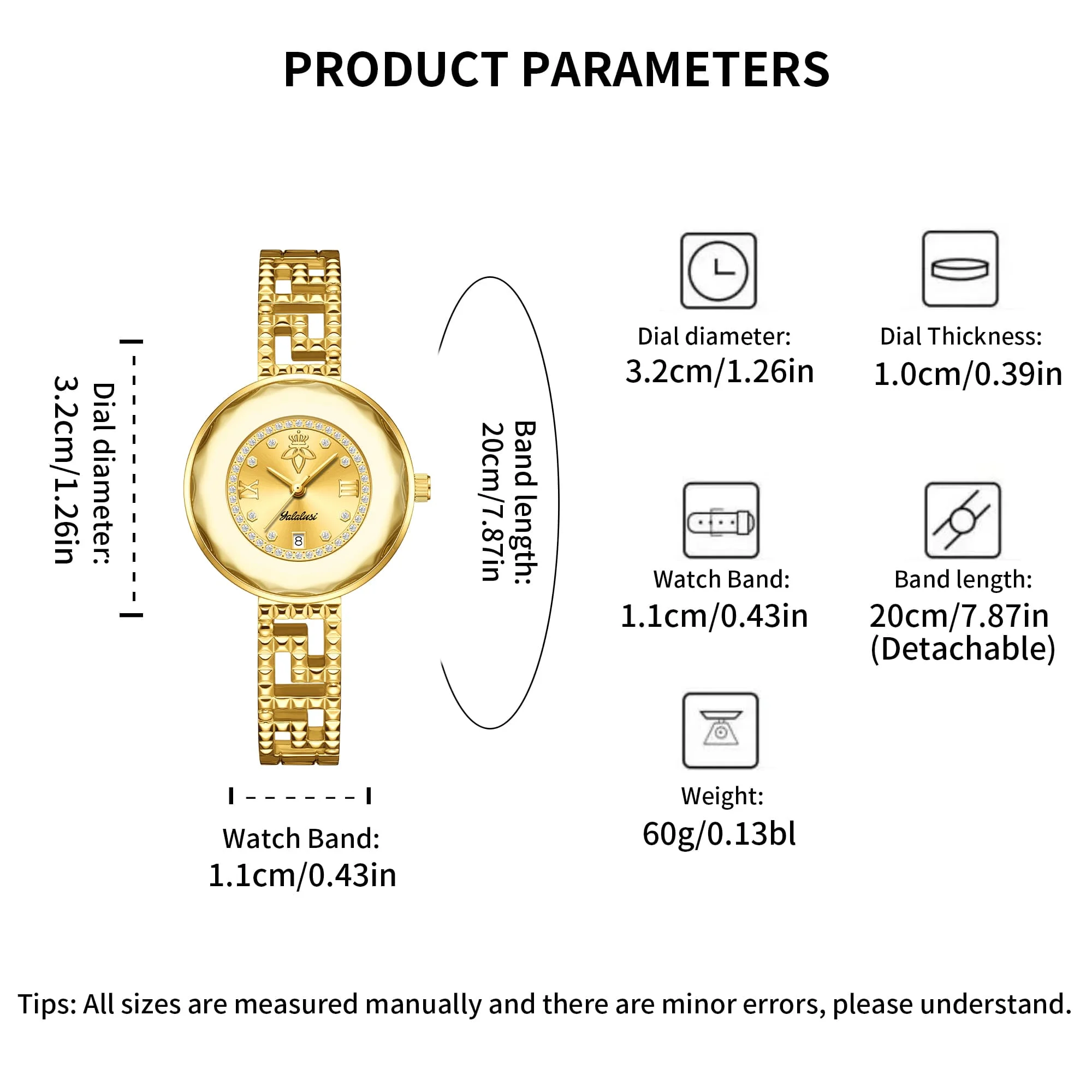 Elegant Women's Luxury Diamond-Studded Bracelet Watch - Water-Resistant Quartz Timepiece