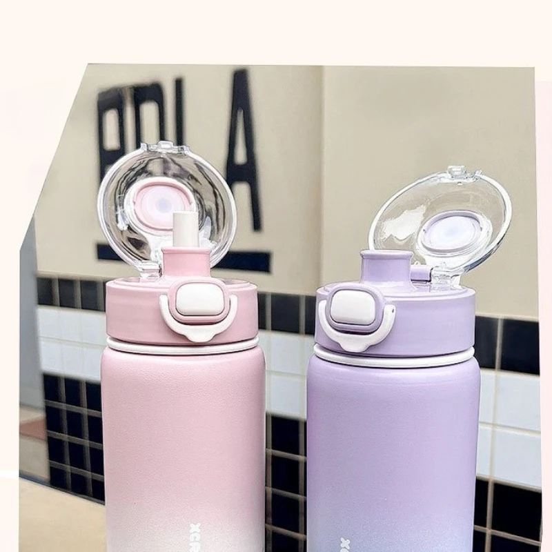 زجاجة مياه حرارية بسعة 800 مل، كوب ترمس من الفولاذ...