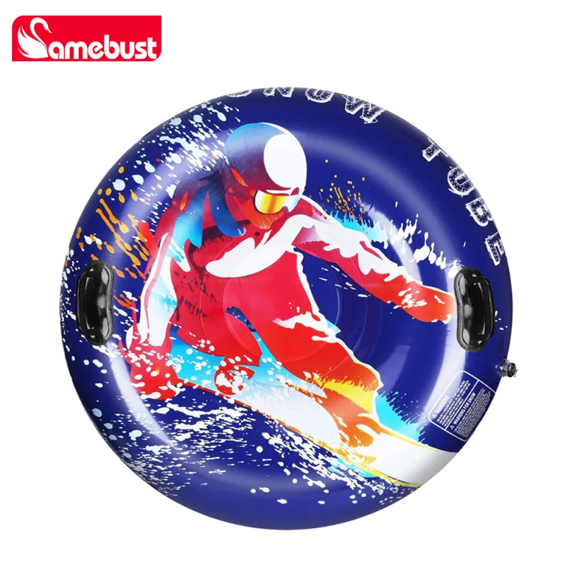Snow Inflatable Ski Ring Water Float Discharge General Inflatable Ring Thickening Wear-Resistant Ski Tires Special Equipment