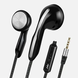 High - Quality Sound Wired Earbuds with Microphone - Hot Sale 3.5mm Audio Headset (Black)