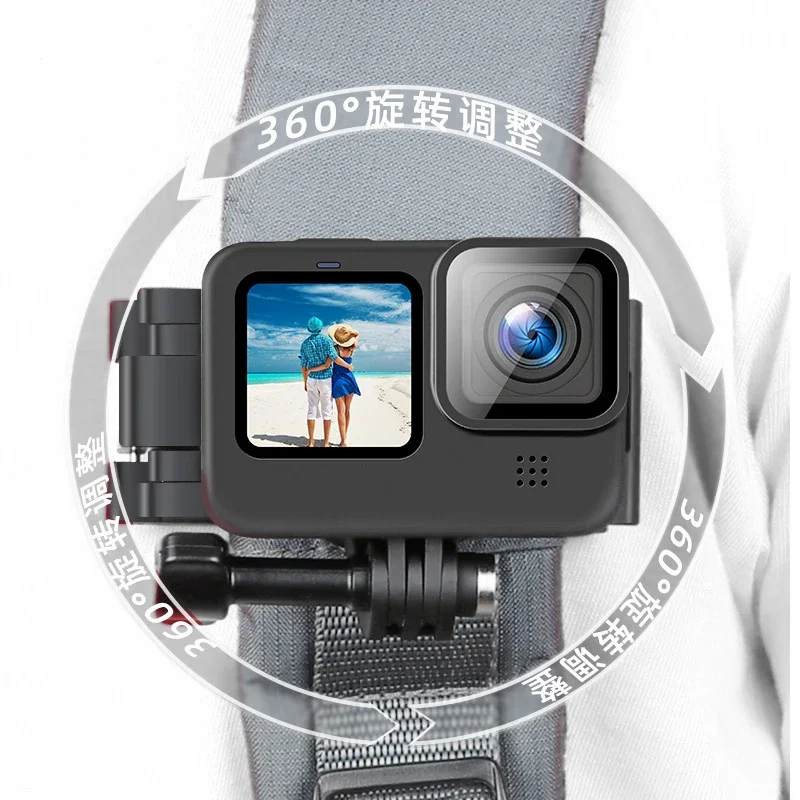 INF Clip per zaino, supporto per tracolla compatibile con GoPro, DJI