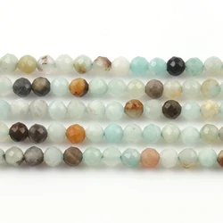 Natural Faceted Blue Sapphire Spacer Beads for Jewelry Making - 15'' Strand (Amazonite)