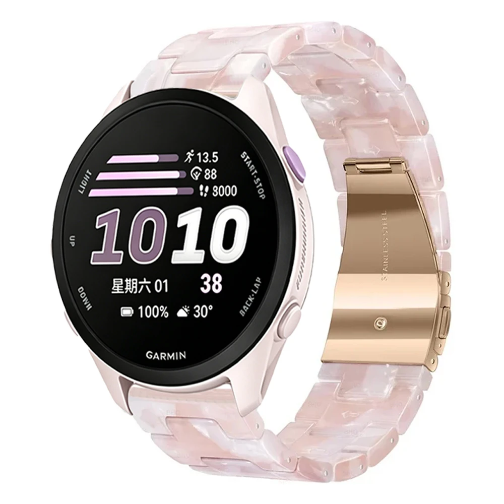 Comfortable Resin Strap Bracelet - 20mm & 22mm - for Smartwatches
