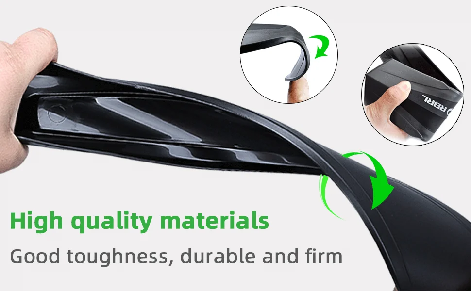 RBRL MTB Bicycle Fender Adjustable Front Rear Bike Mudguard Quick-release Splash-proof Widen Fenders for 26/27.5/29" Bicycle