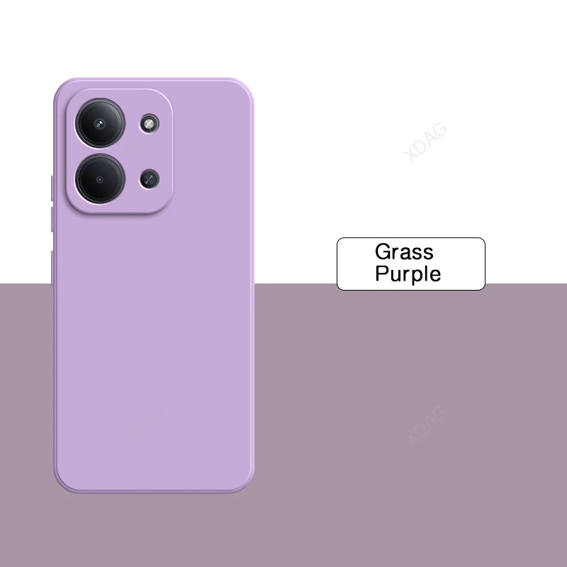Premium Liquid Silicone Luxury Soft Phone Case - Square High-Quality Back Cover Accessories