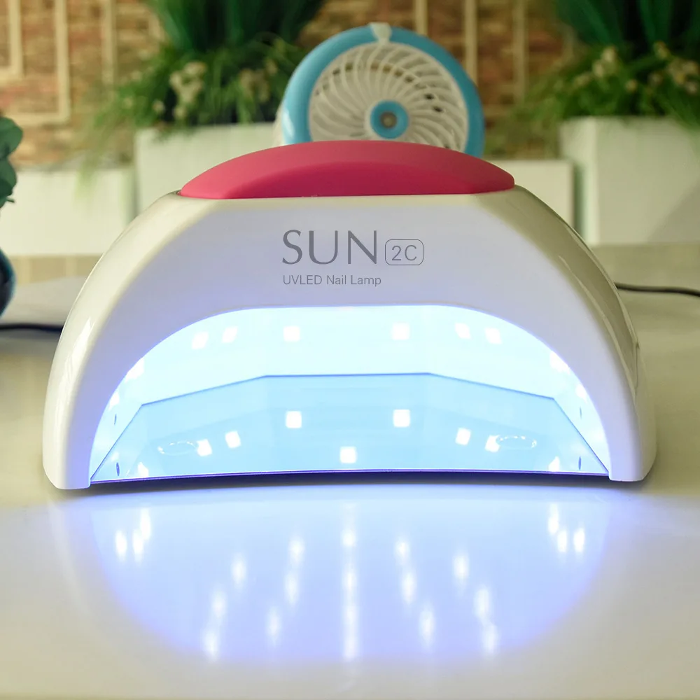 48W UV LED 네일 램프 라이트 드라이어, 젤 폴리쉬용, 33개의 비즈, 자동 센서, 전문가용 네일, 화이트
