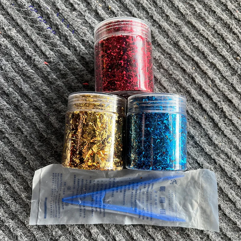 Carbon Fiber Chopped Strand 4g Colorful Carbon Fiber Chopped Strand Forging Color Plastic Pieces Plastic Pieces