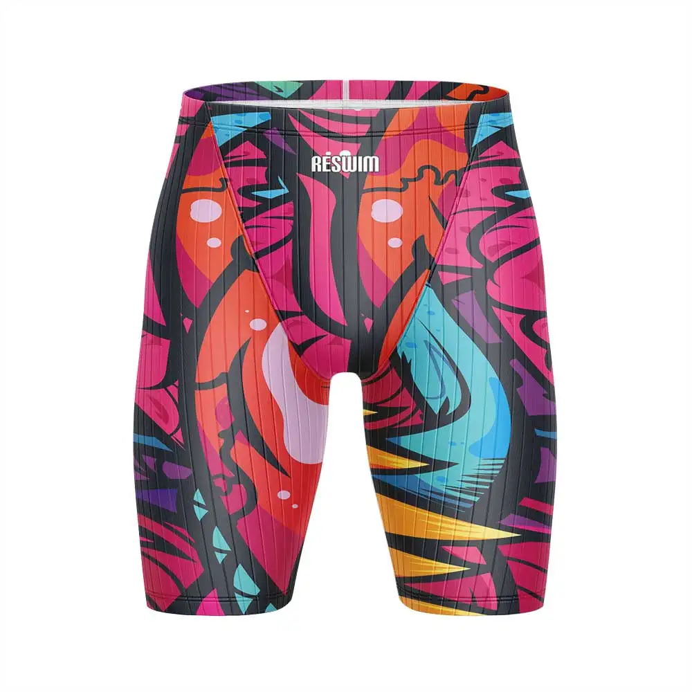 Men's Swimwear Beach Tights Shorts Trunks Jammers Endurance Athletic Swimsuits Swimming Rash Guard Trunks Quick Dry Sports Pants