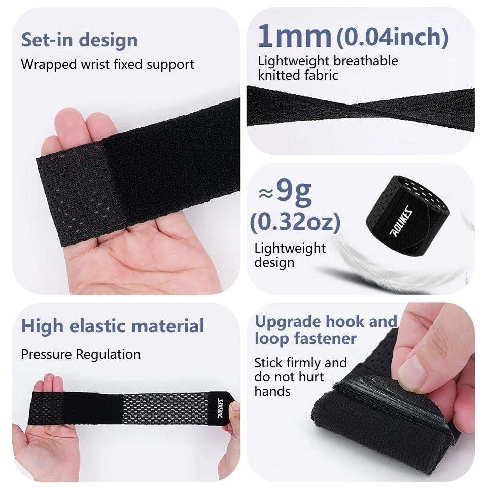 AOLIKES 1PCS 손목 밴드 랩핑 압축 스포츠 탄성 조절 가능 손목 보호대 지원 농구 웨이트 트레이닝 손목 랩