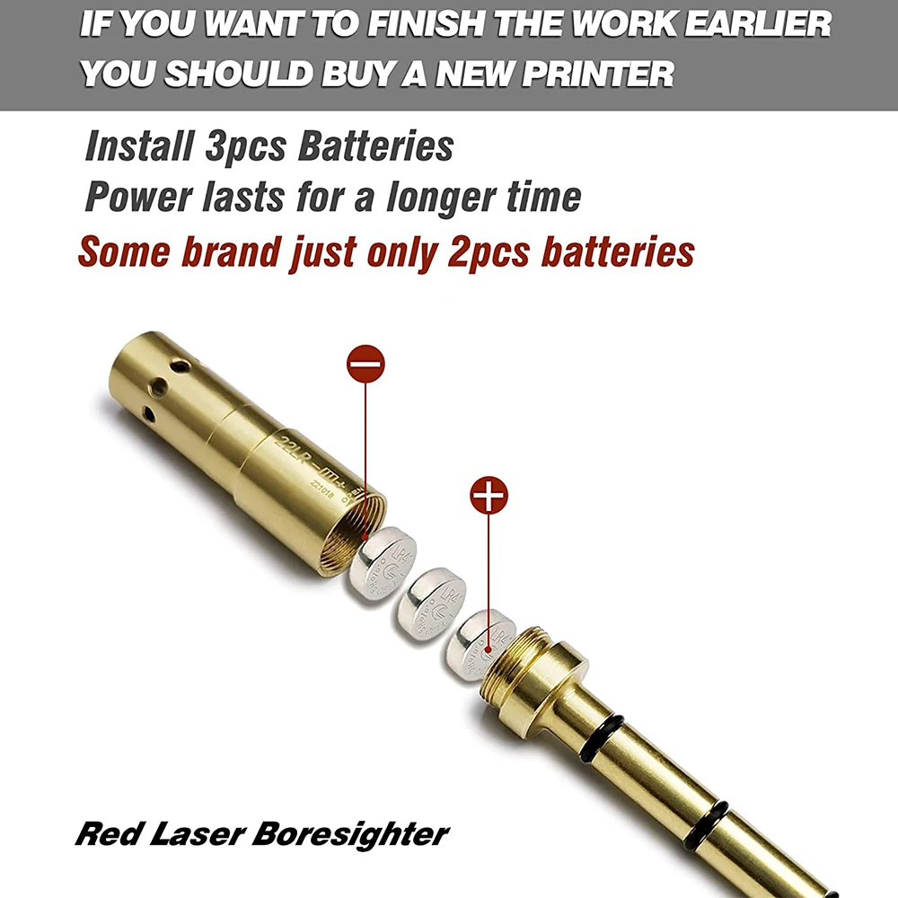 Laser Boresighter for Revolvers Pistols Rifle laser bore sight laser sight
