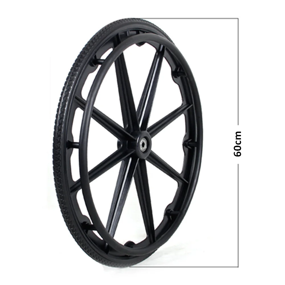 ALWAYSME 24 inch Rear Wheel With Hand Trim Grip For Wheelchairs 5