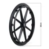 ALWAYSME 24 inch Rear Wheel With Hand Trim Grip For Wheelchairs 5