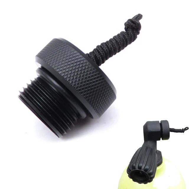 thumbnail image 2 of Tank Valve Cap Scuba Diving DIN Tank Valve Threaded Cover Aluminum Dust Plug Protection Cap Scuba Diving Accessories 2 of 13