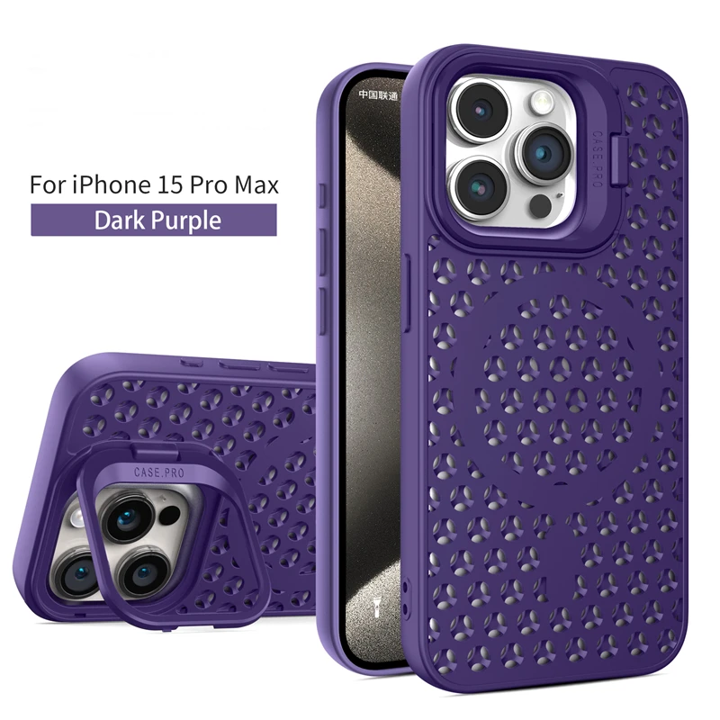 Luxury Foldable Camera Holder Case with Magsafe Charging & Heat Dissipation