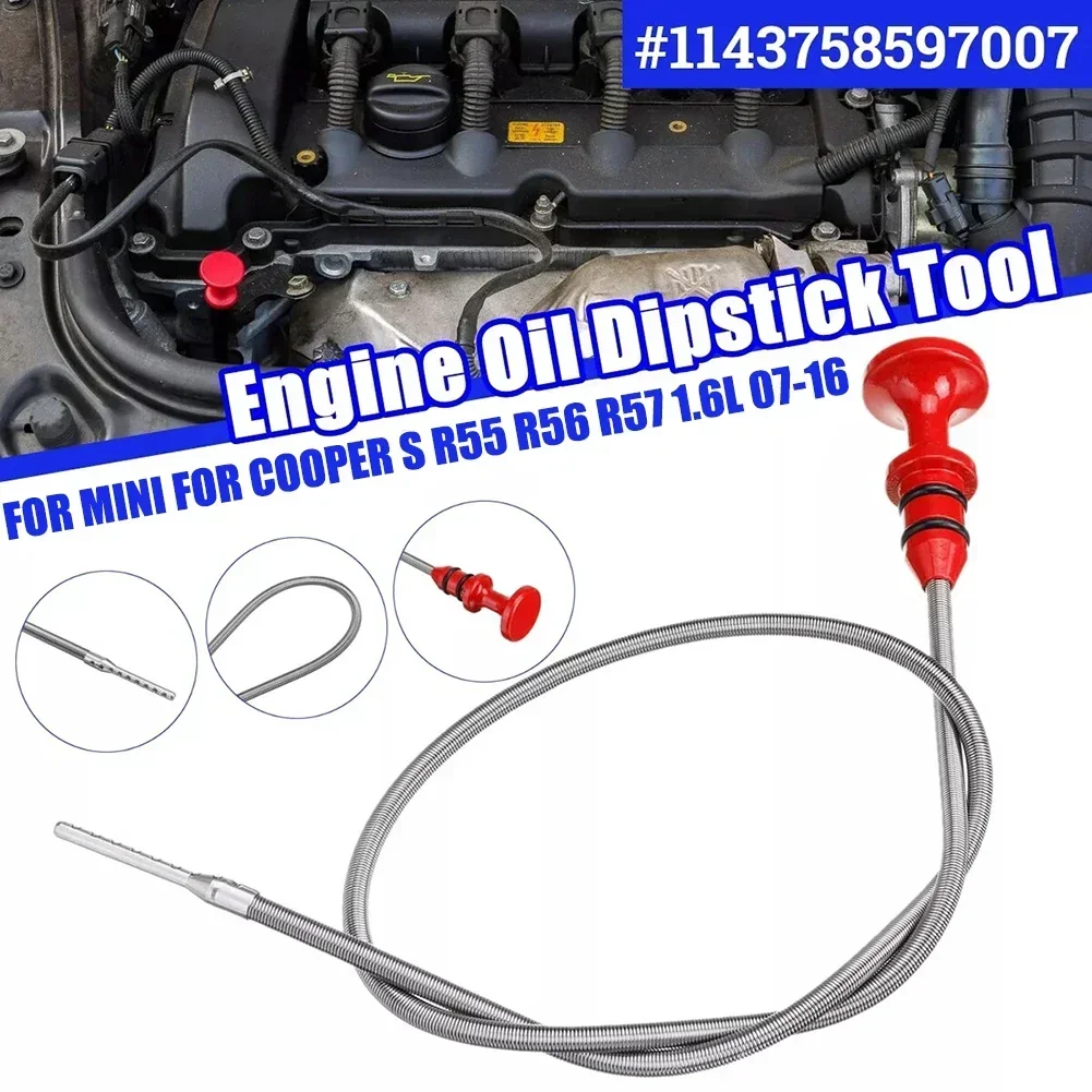 Car Engine Oil Level Dipstick Dip-Stick Engine Oil Dipstick 1143758597007 For BMW For MINI Cooper R55 R56 R57 1.6L 2007-16