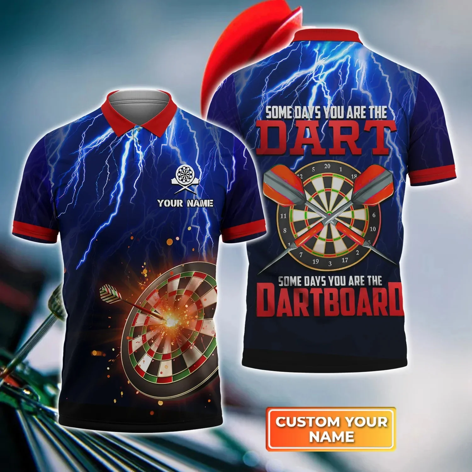 Darts Team Player Personalisierte 3D Ganzen Gedruckt Herren Polo Shirt Sommer Kurzarm shirt Straße Casual POLO shirt tops WK23 – Detail 24