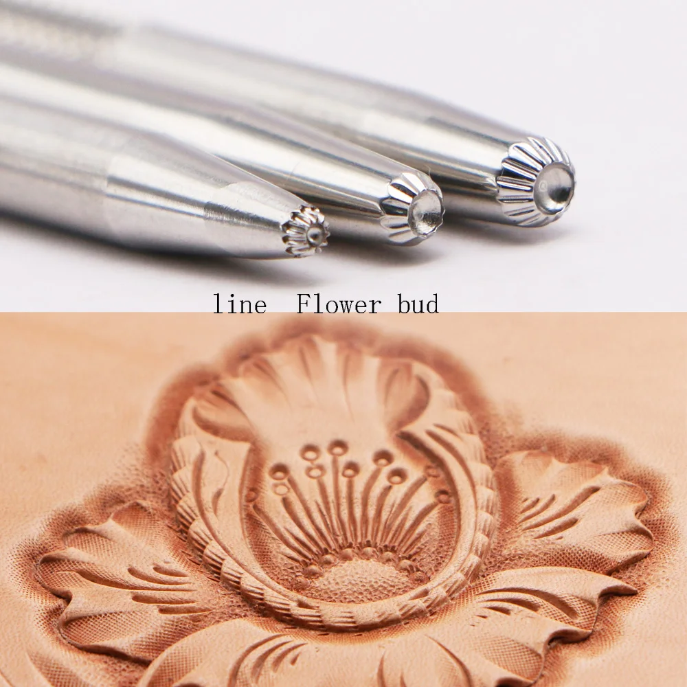 Leather Work Stamping Tool Carving Round Dot Pattern S052 S053 S054 S055 S056 Carving Leather Craft Zhongjiang Stamps