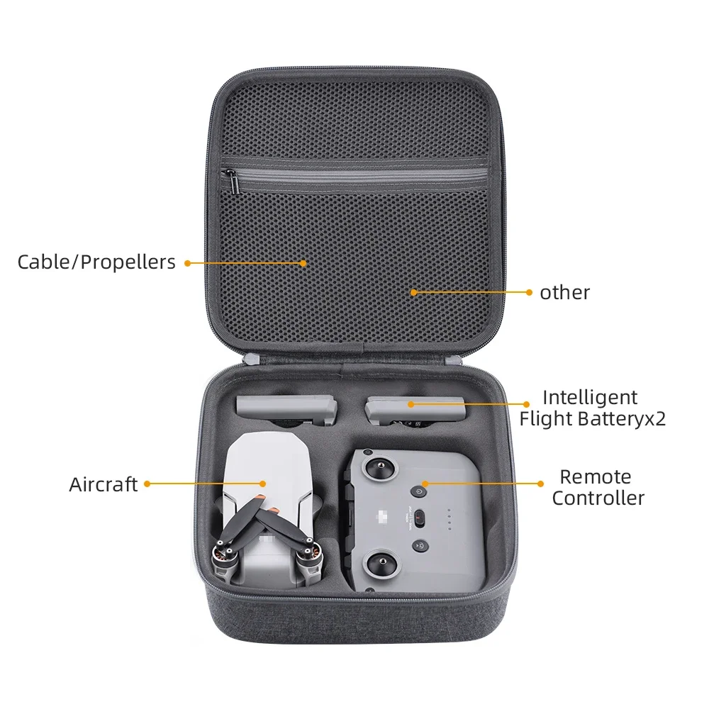 Carry Case Travel Portable Handbag Storage Waterproof Hardshell Box Dust-proof Anti-collision Accessory For DJI Mini 4K/2 Drone