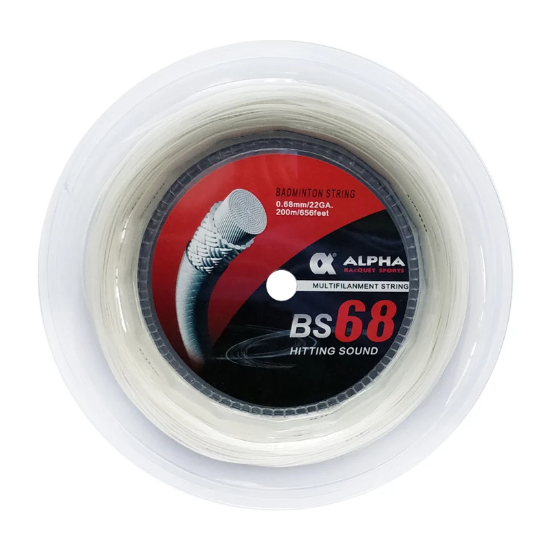 Alpha Badminton Racket String Net 200m Reels Control 0.68mm High ...