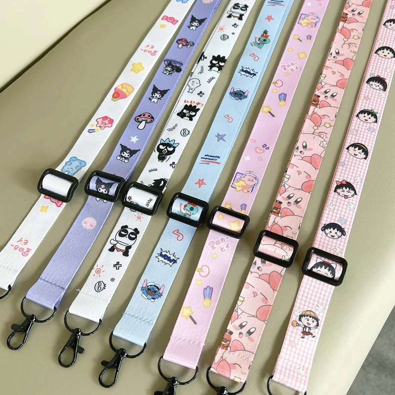 Cute Cartoon DIY Student gift neck straps Crossbody phone lanyard strap for phone straps USB Student card Lanyard keys Straps