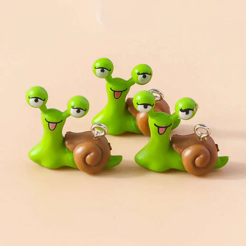 5 Stück niedliche Dinosaurier-Anhänger aus Kunstharz für die Schmuckherstellung, Halskette, Ohrringe, Armband, DIY-Zubehör, Zubehör – Detail 6
