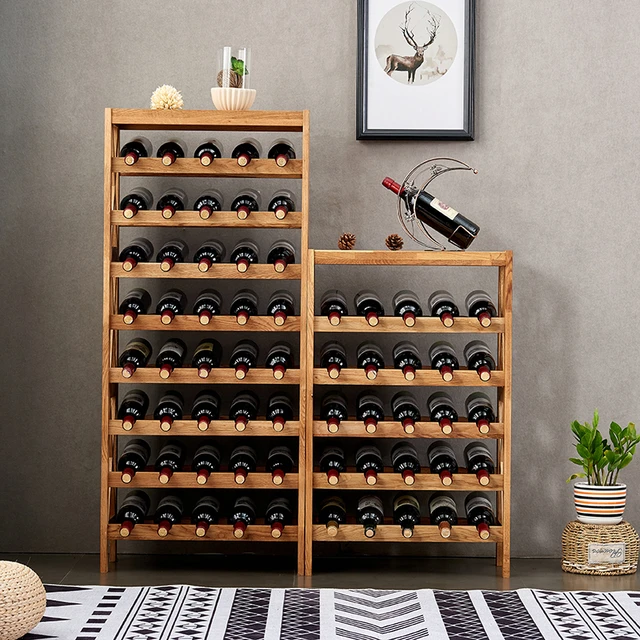 Botellero De Pared, Botellero De Vino Doméstico De Acero Inoxidable De 2  Capas Gabinete para Vino con Soporte De Vidrio Y Estante para Bares,  Hogares