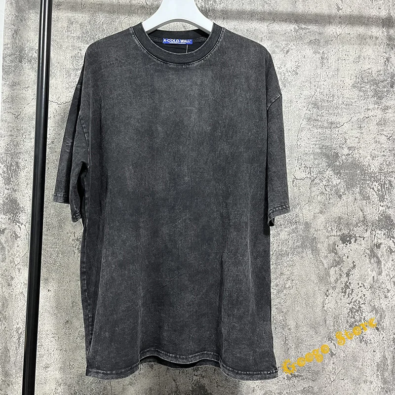 

23SS Hip Hop Oversize ACW Men T-Shirt Casual Fashion Vintage Washed Old A-COLD-WALL* Top Tee Best Quality Short Sleeve