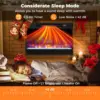 Electric Fireplace Inserts 23-inch Wide, 1500W Recessed Fireplace Insert with Remote Control, 6 Flame Colors 6