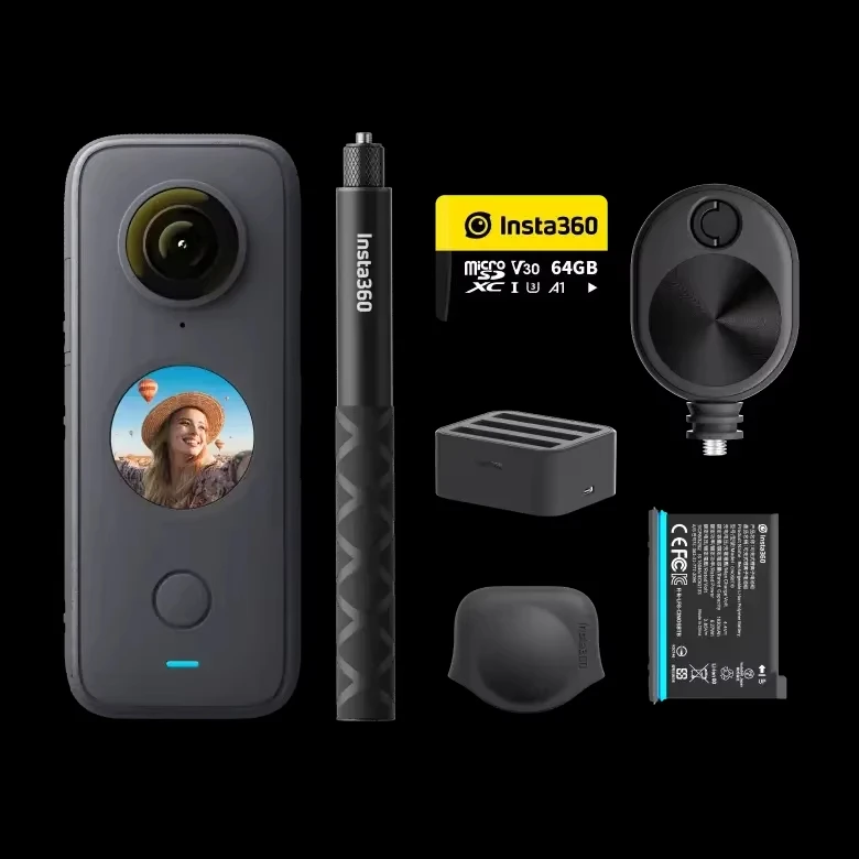 Insta360 ONE X2 Action Camera-Waterproof Professional Motion Capture 4K Go2 Stable Flow State for Extreme Sports