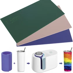 Versatile Silicone Tumbler Wrap Set - 3 Thicknesses (Green pink purple)
