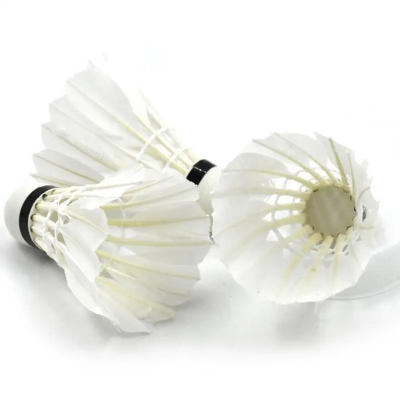 Badminton Shuttlecock Feather 12Pc Badminton Ball Feather Training Shuttle Balls Set Professional Training Shuttlecock badminton shuttlecock,badminton ball,feather shuttlecock