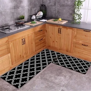 Einfache Textur moderner Teppich rutsch feste Küchen matte Bad Teppich Hauseingang Fuß matte Balkon Teppich Bodenfläche Teppich Haushalts waren — изображение 3