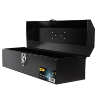 Deli Thickened Metal Tool Box Tool Case 15/20 Inches Empty Large Toolbox Tool bucket Tool Storage Box Metal Tool box Organizer 2