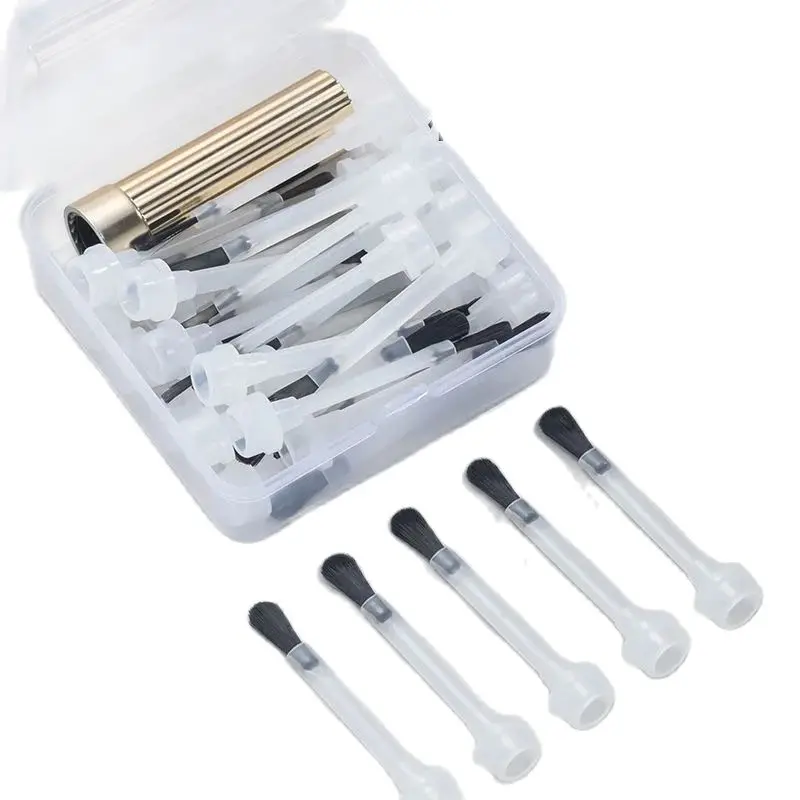 60pcs Round Tip Varnish Brush Head Disposable Nail Polish Bottle Brushes Replacement Manicure Painting Brush Tools Kit 4
