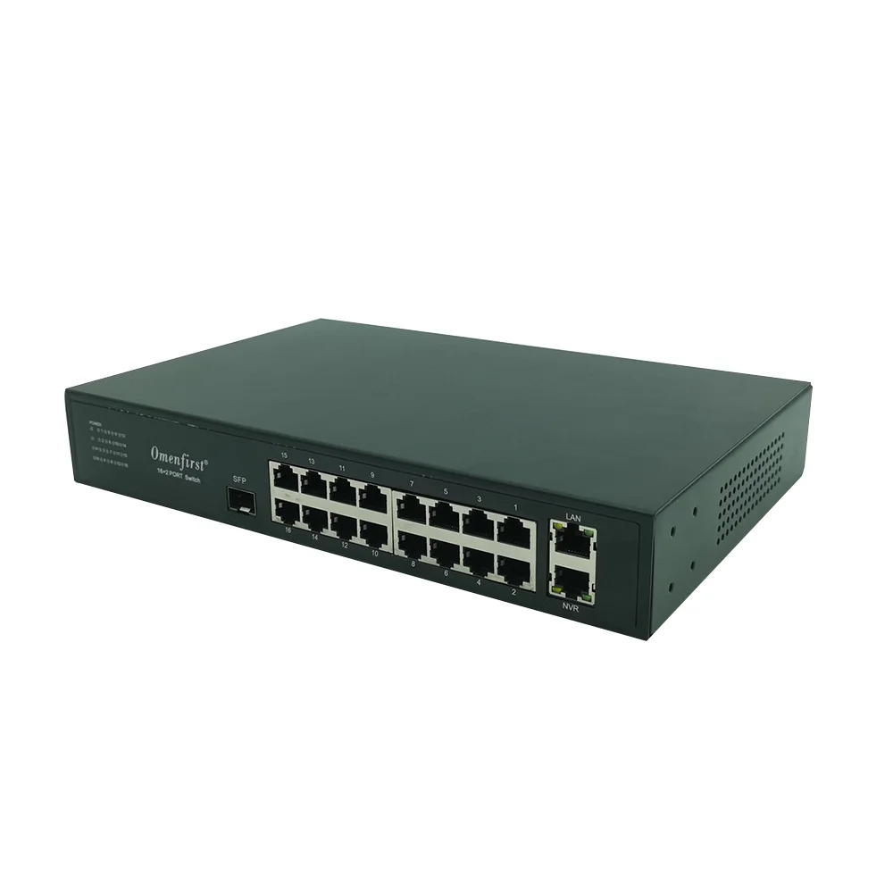 Switch Poe Gigabit Di Rete A 16 Porte + 2 Porte Gigabit Ethernet Modulo Switch Poe Ethernet