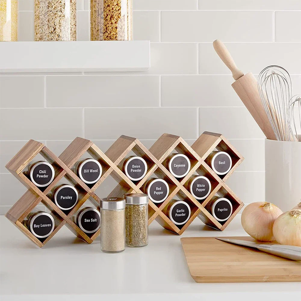 144pcs Classic 1.5 Inch Preprinted Chalkboard Label Sticker Kitchen Storage Spice Jar Label for Spice Containers Water Resistant