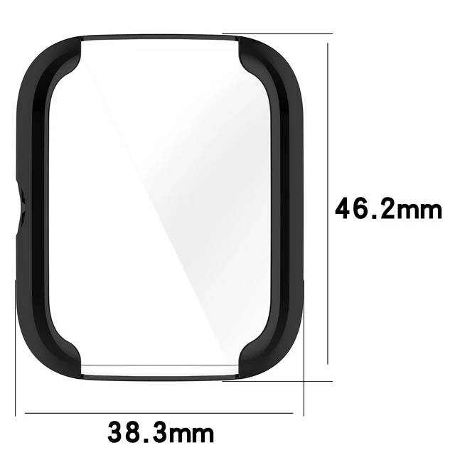 Para Amazfit Bip 5 Funda protectora de TPU con todo incluido (dorado)