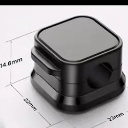 Magnetic Self - Adhesive Cable Organizer and Clip for Home, Office, and Car (Black)