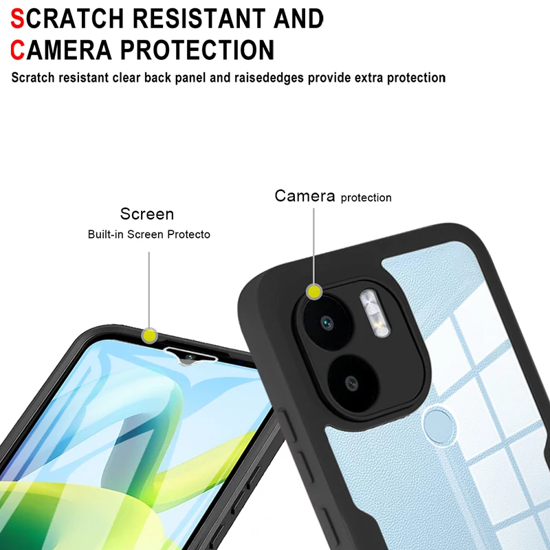 360 Full Body Transparent Phone Case and Screen Protector