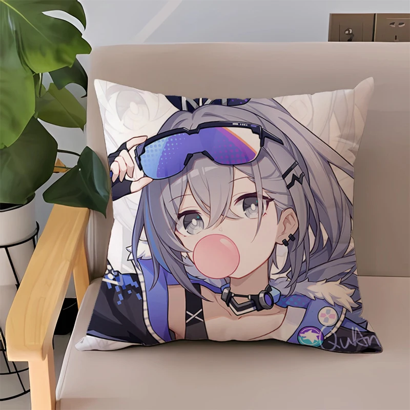 

Cushion Cover 40x40cm Honkai Star Rail Pillowcase 40x40 Car Sofa Cushions Covers Double-sided Printing Bed Pillowcases 50x50