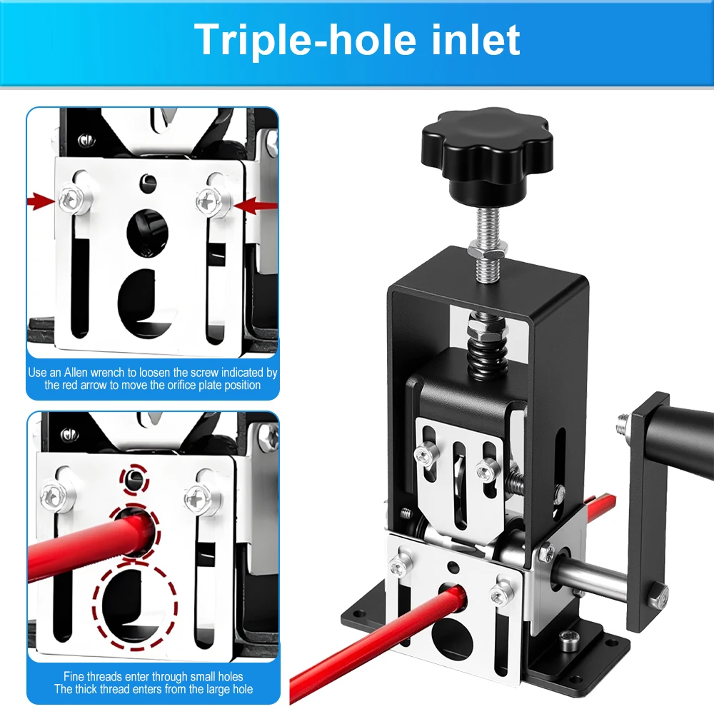 1-70mm² Wire Stripper Manual Wire Stripping Tool Cable Stripper Peeling Machine Compatible with Hand Crank Electric Drill Peeler 4