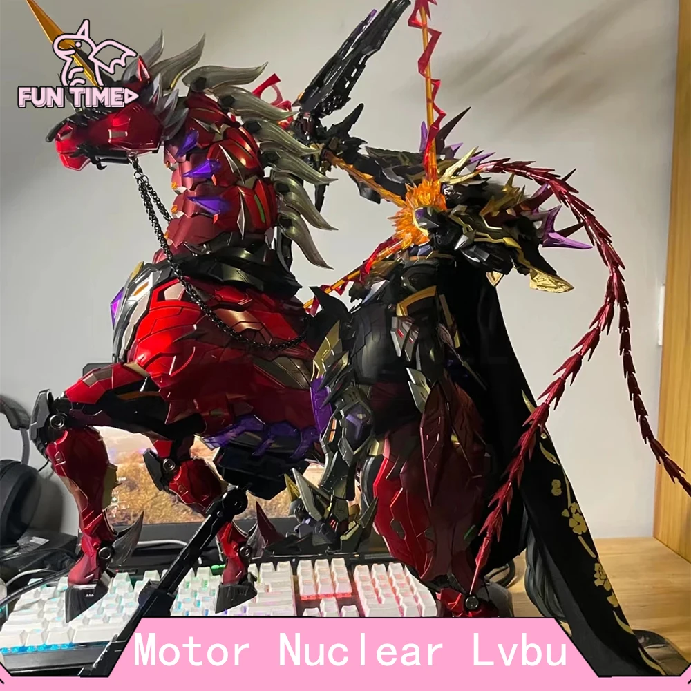 

30cm Original Motor Nuclear Figure Lvbu Action Figure Deluxe Edition 74858 Metallic Skeleton Assembly Mecha Kit Figurine Gift