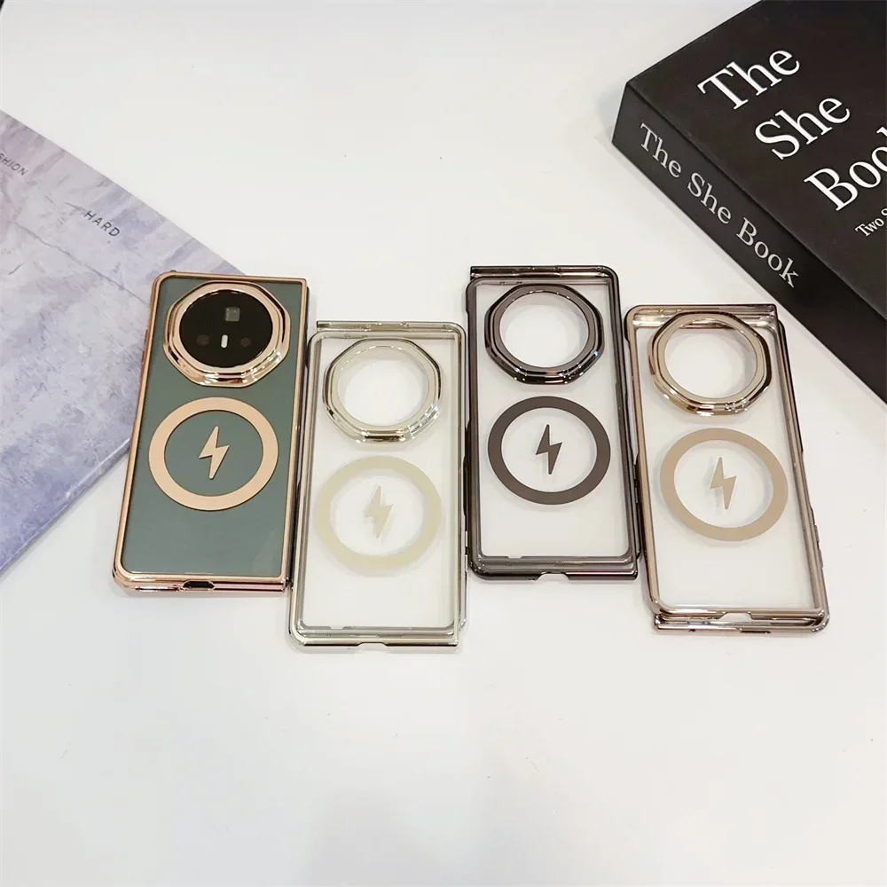 Ultra-Thin Shockproof Magnetic Phone Case with Electroplating Design